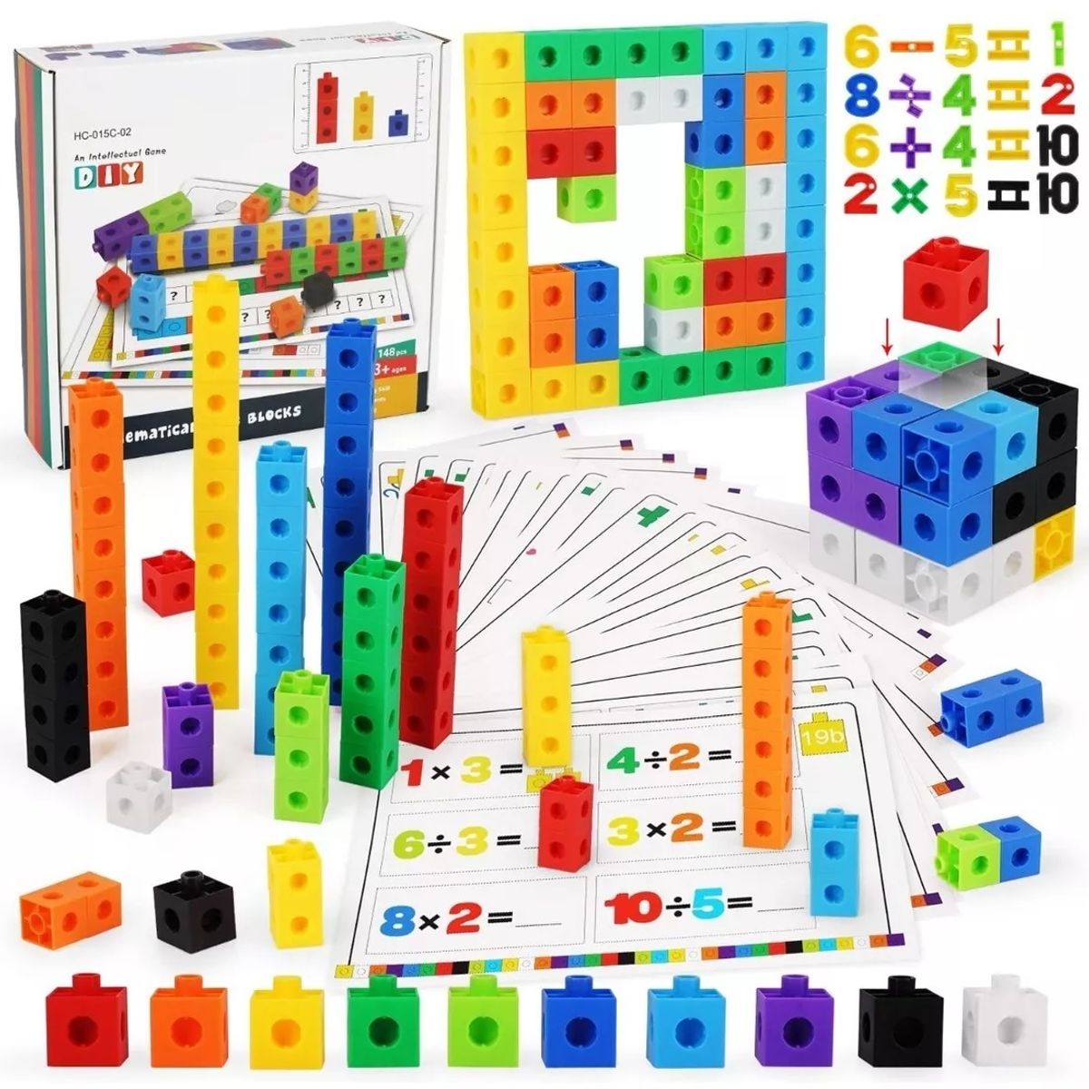 GENERICO - Cubos Multiencaje Unifix 148 Piezas