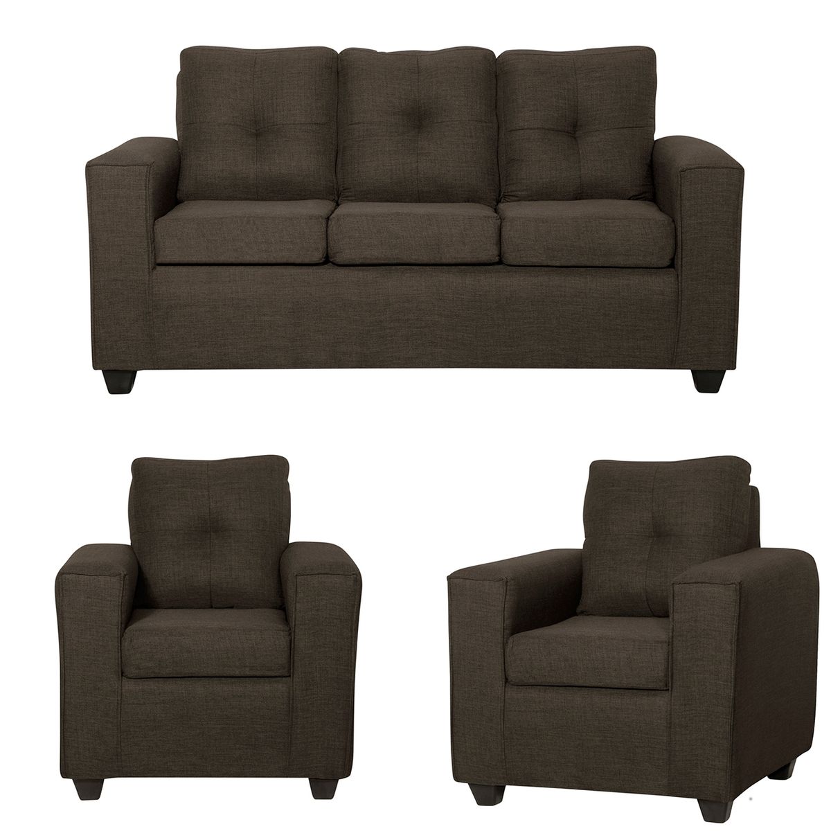 BLACK FACTORY - Juego de Living 3 1 1 Ranger Cafe