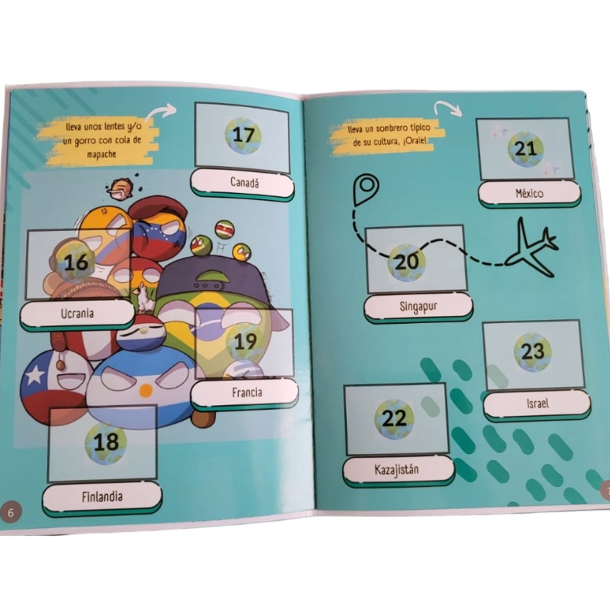 GENERICO - Mini Álbum Countryballs + Todas Sus Láminas a pegar