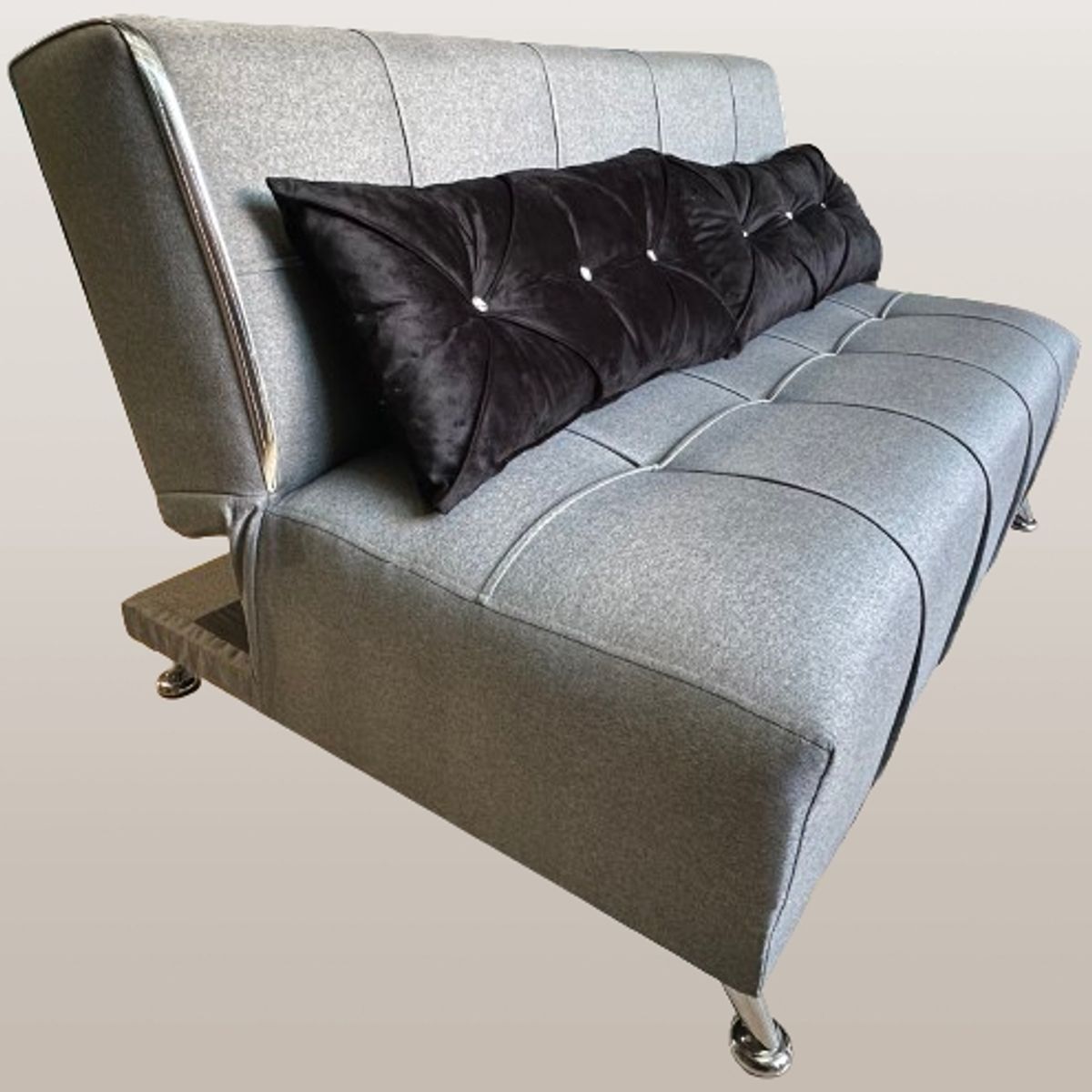 GENERICO - Futón Pequeño SILVER con cojines