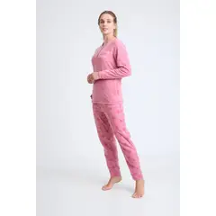 BECKIL - COD 1774 PIJAMA POLAR CON DETALLES BORDADOS