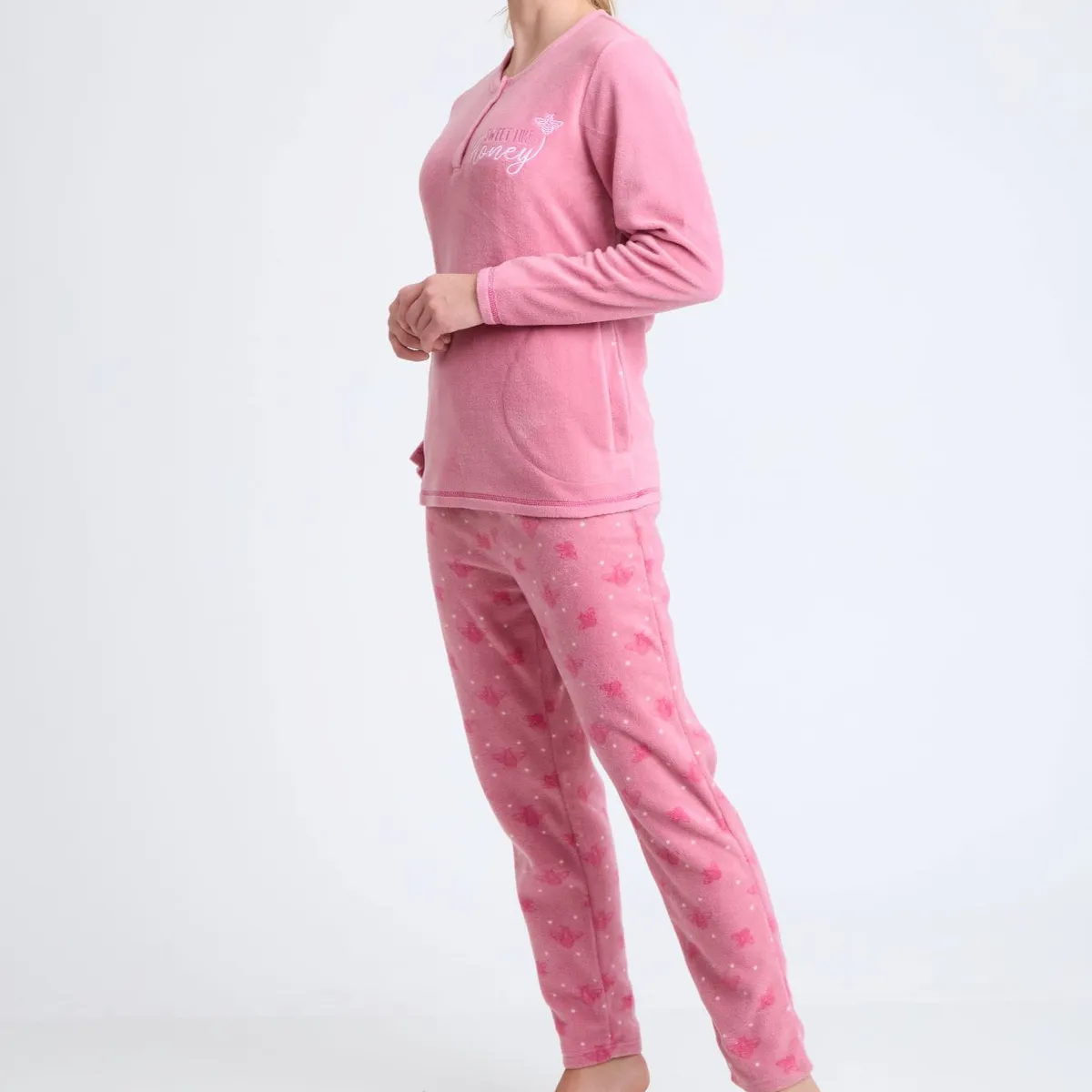 BECKIL - BECKIL COD 1774  PIJAMA POLAR CON DETALLES BORDADOS