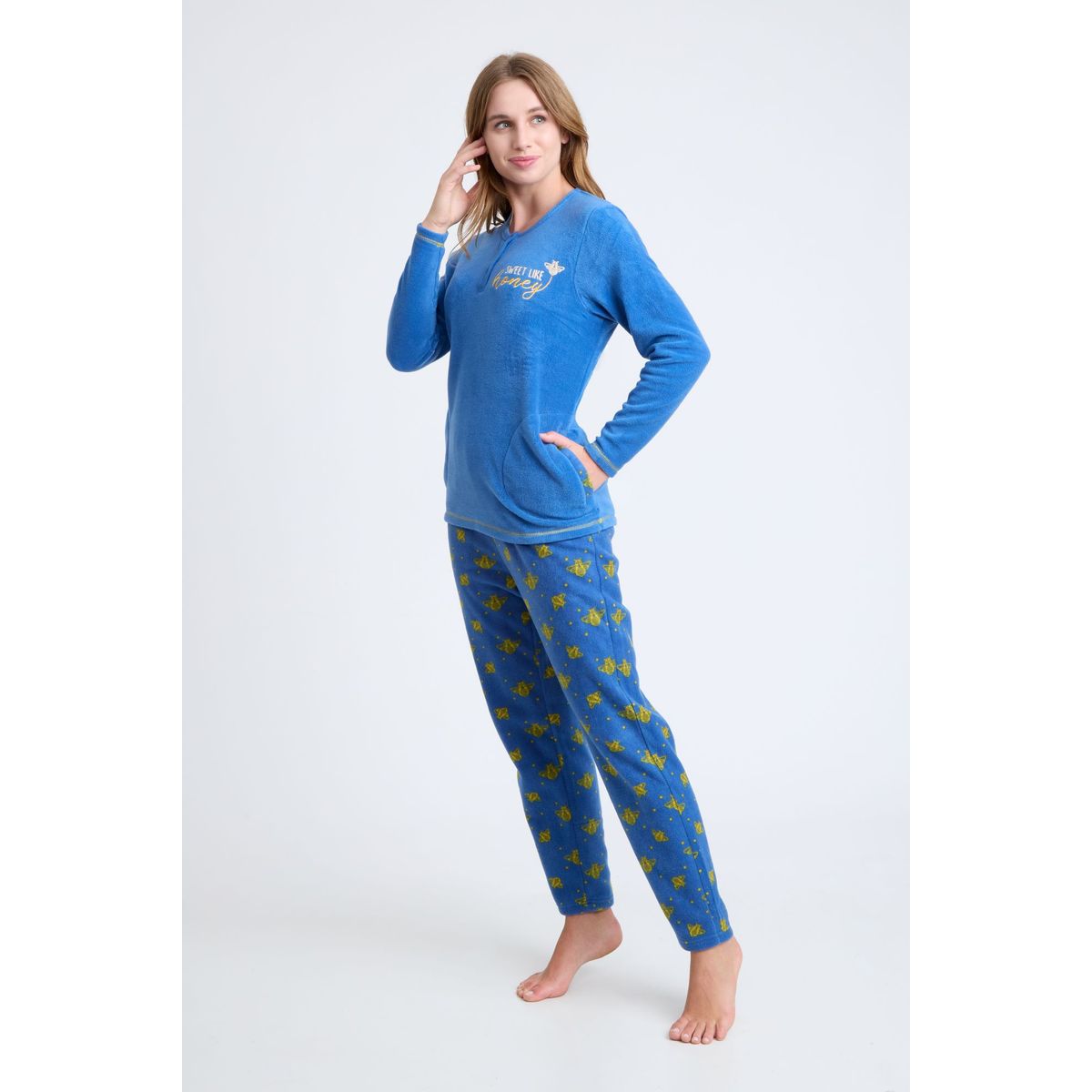 BECKIL - BECKIL COD 1774  PIJAMA POLAR CON DETALLES BORDADOS