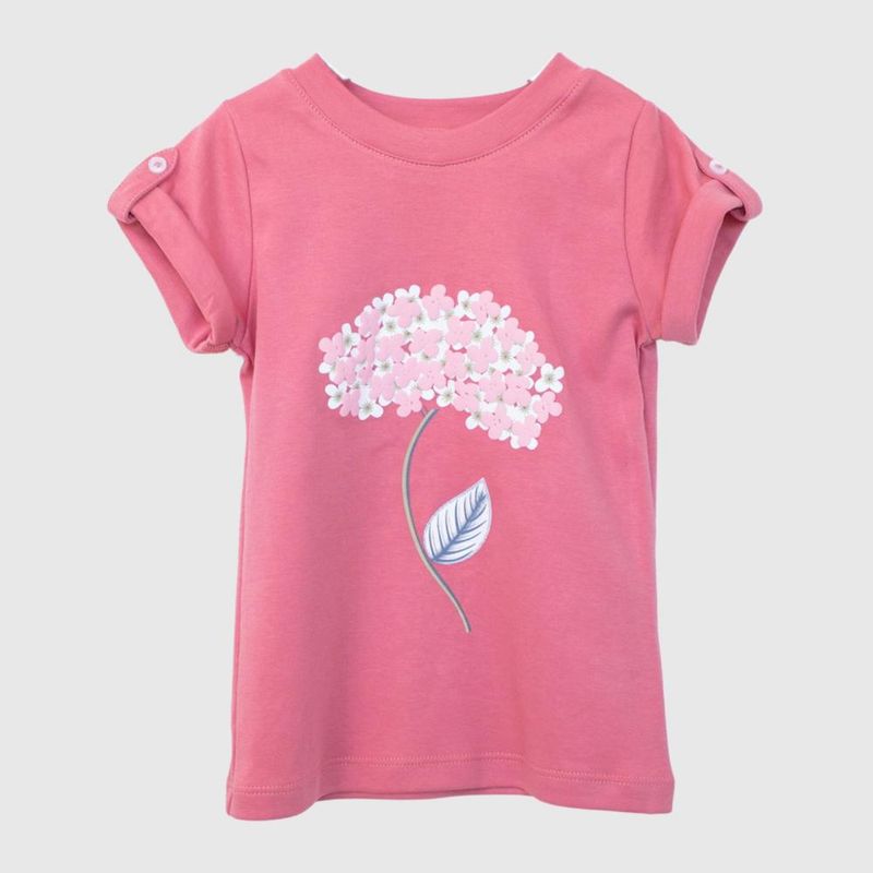COYOTE KIDS - Polera palo rosa flor adulto algodón peruano - Rosa_.