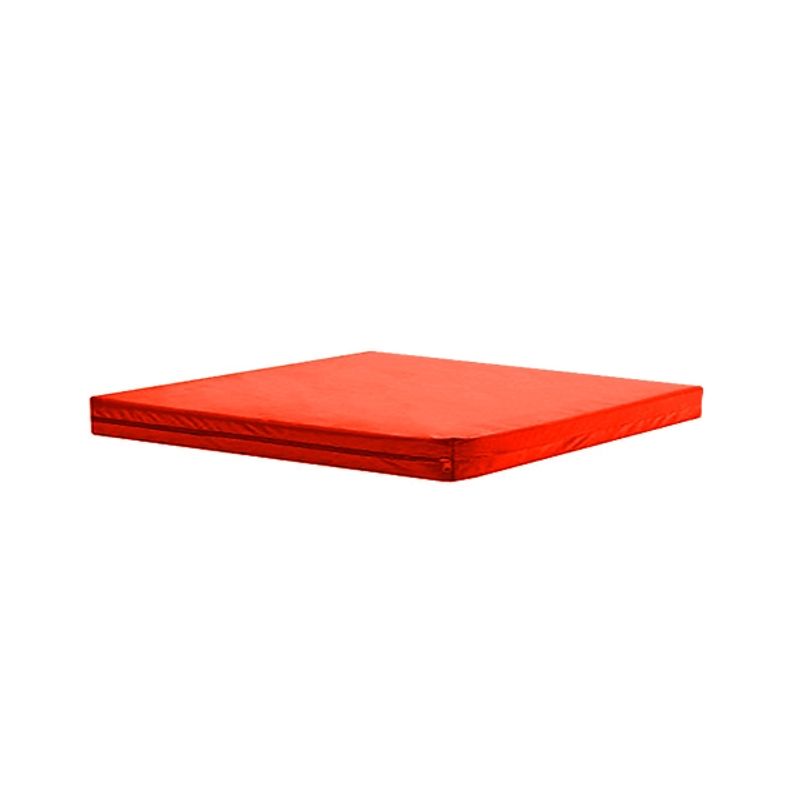 GENERICO - Colchoneta Jardin Infantil Junji 130 x 130 x 2,5 cm rojo