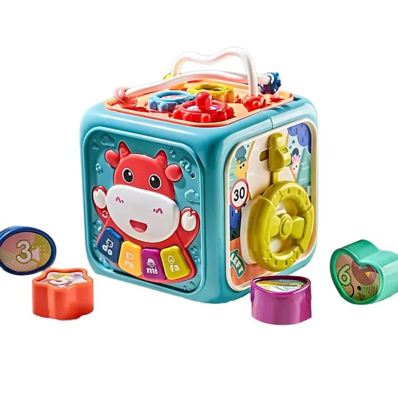 OEM - CUBO DE ACTIVIDADES COGNITIVAS PARA BEBE AZUL