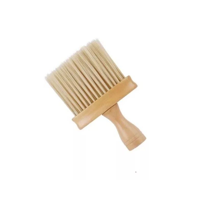 GENERICO - Bota Pelo Brocha Ancha Plana Barbero Peluquería Botapelo Madera