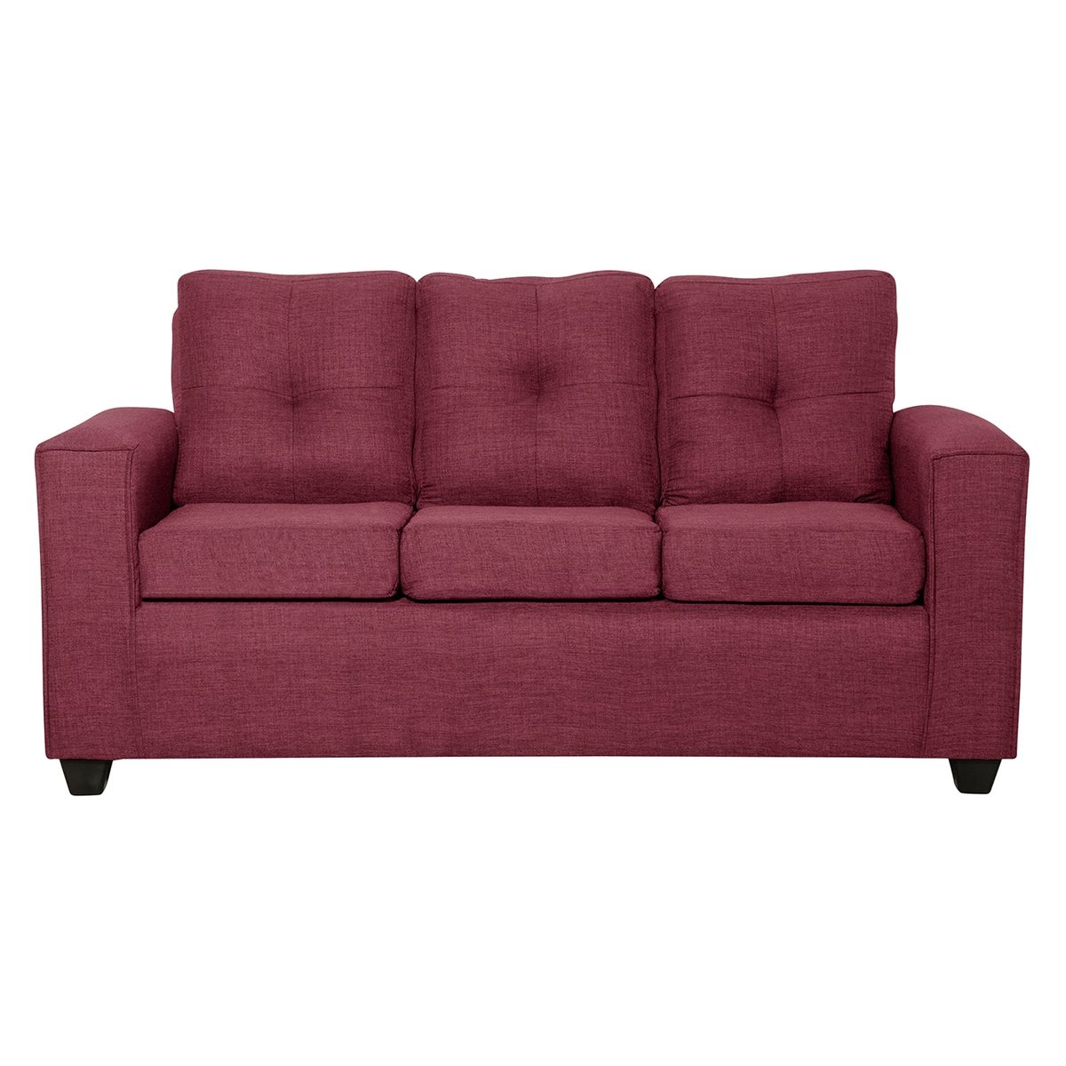BLACK FACTORY - Sofa 3 Cuerpos Ranger Burdeo.