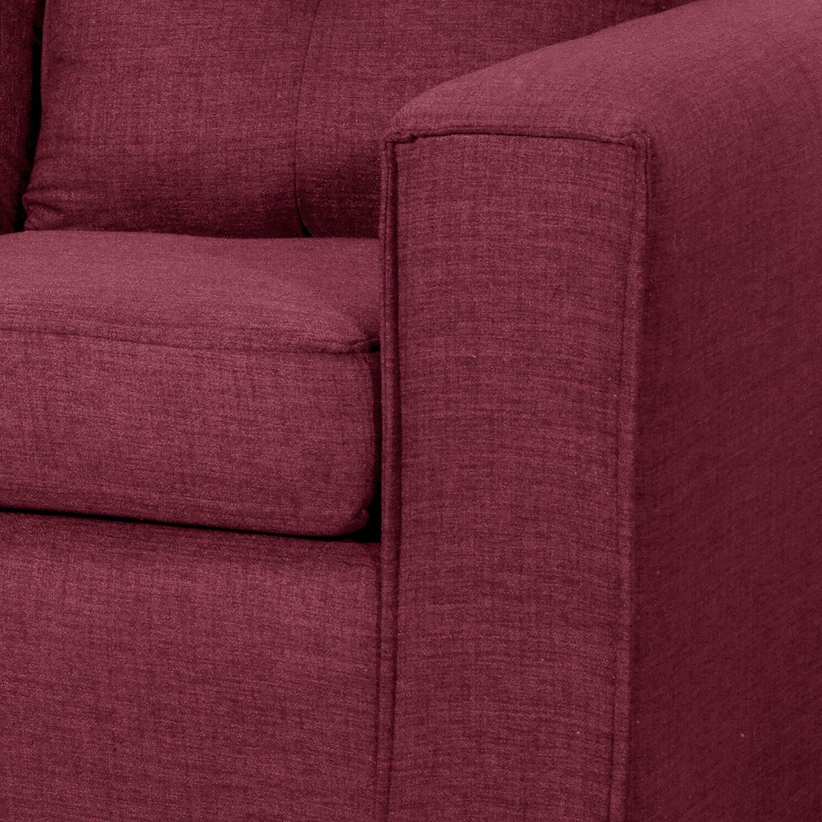 BLACK FACTORY - Sofa 3 Cuerpos Ranger Burdeo.