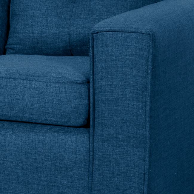 BLACK FACTORY - Sofa 3 Cuerpos Ranger Azul