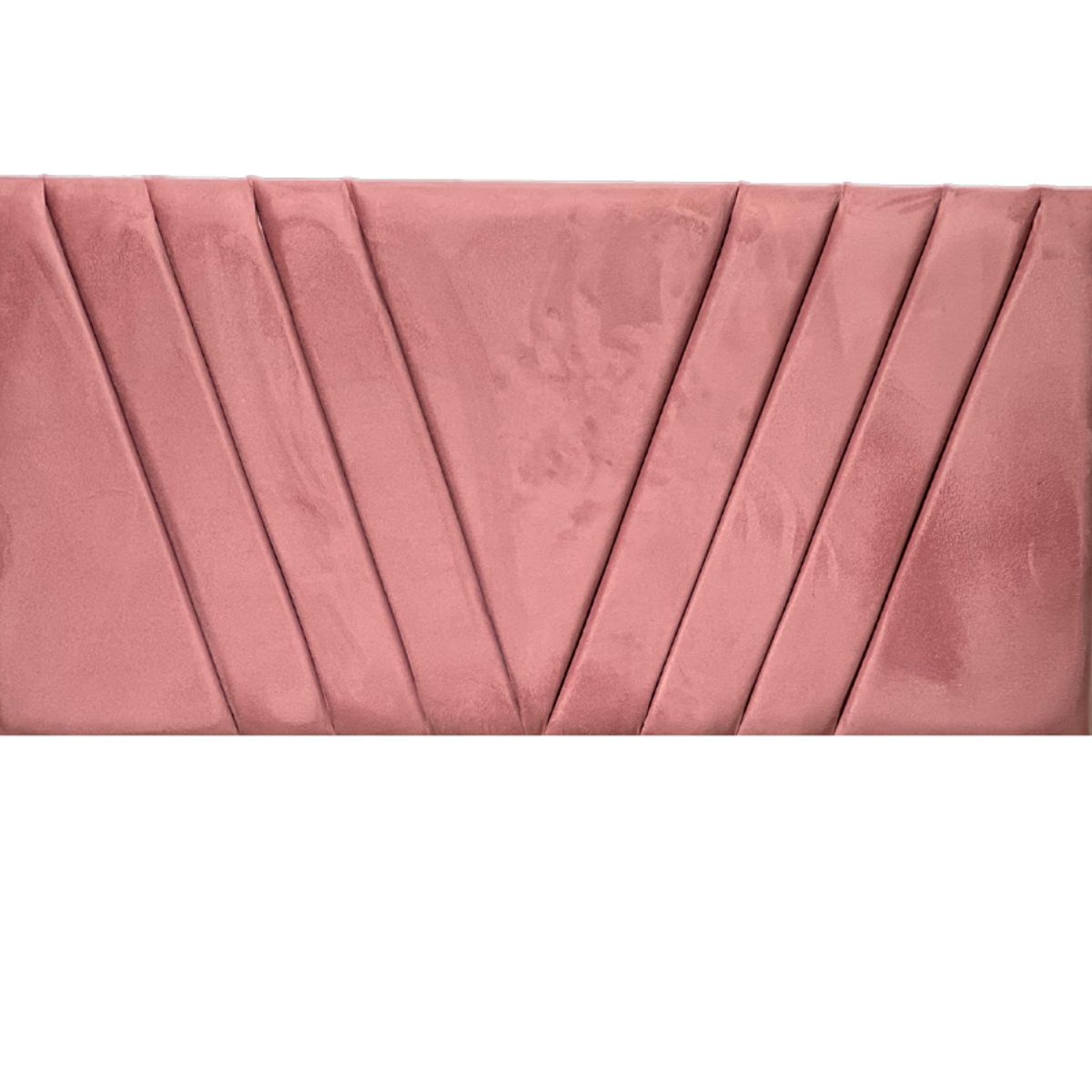 DULCES SUEÑOS - Respaldo Moderno 2 Plaza Modular Lineal PALO ROSA FELPA