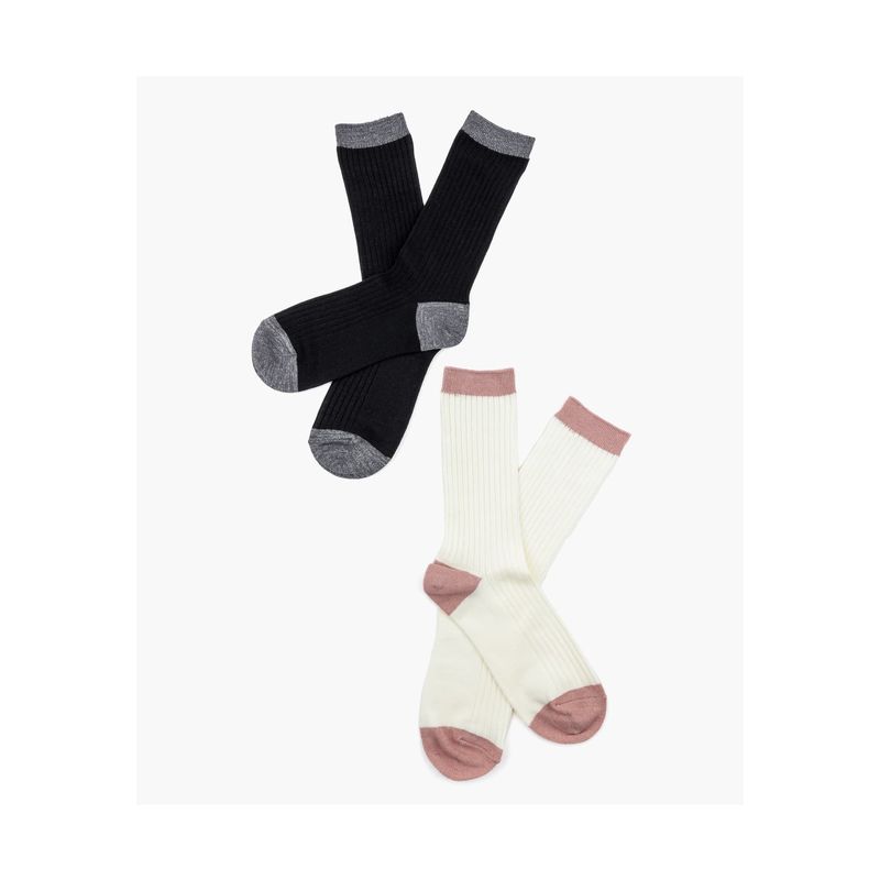 LOUNGE - Set Calcetines Dreamy Dos Colores 35-38 Negro LOUNGE