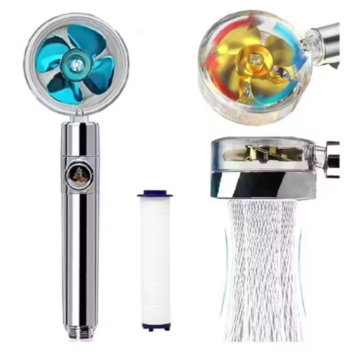 GENERICO - Ducha Hélice de Turbina con Alta Presión