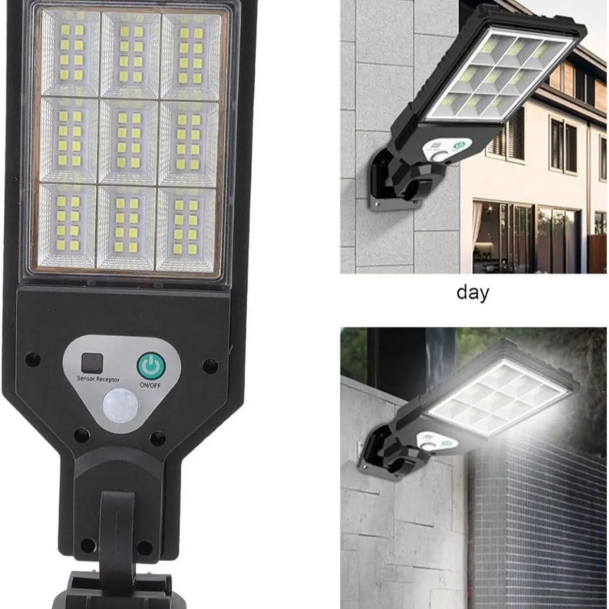 GENERICO - FOCO SOLAR DE MURO CON SENSOR DE MOVIMIENTO