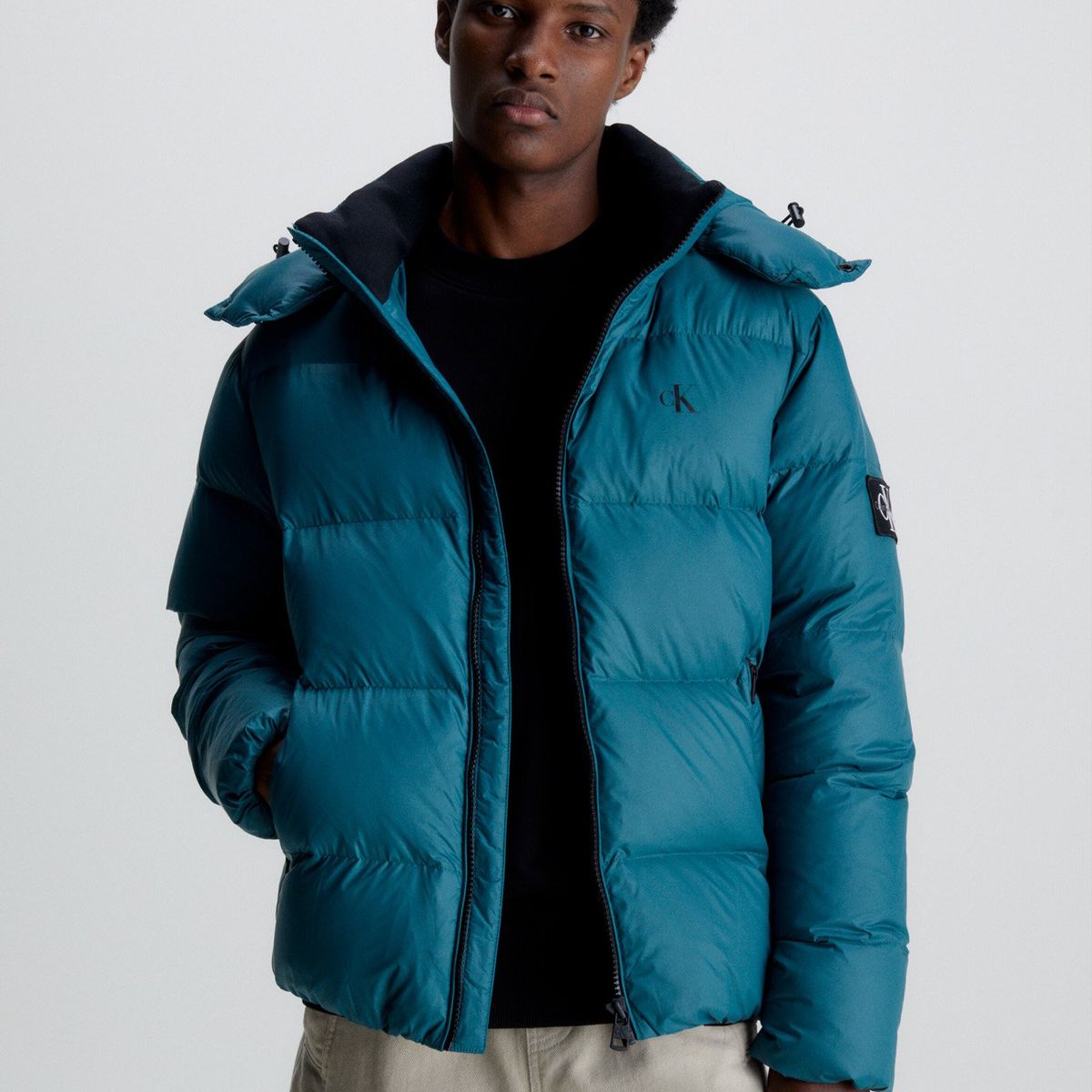 CALVIN KLEIN - Parka Essentials Down Azul Calvin Klein