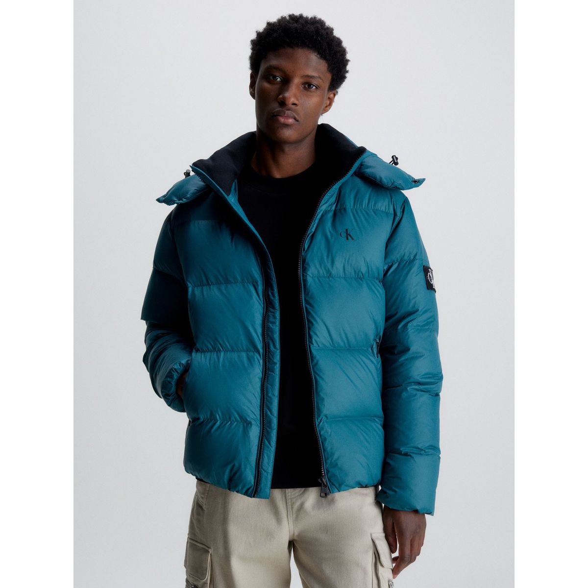 CALVIN KLEIN - Parka Essentials Down Azul Calvin Klein