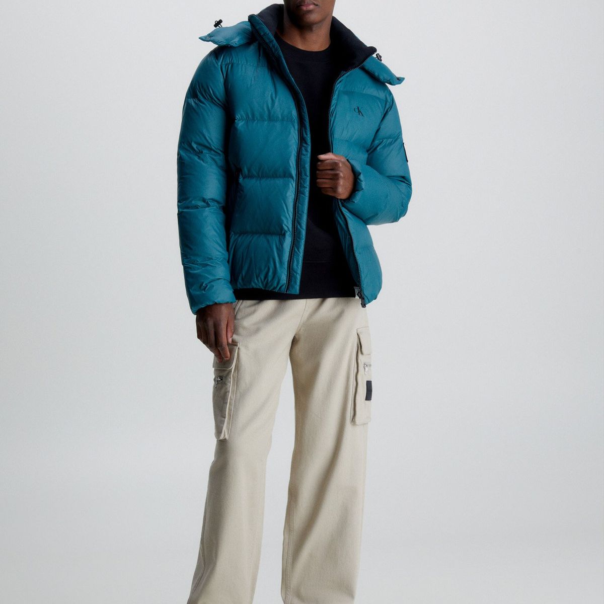 CALVIN KLEIN - Parka Essentials Down Azul Calvin Klein