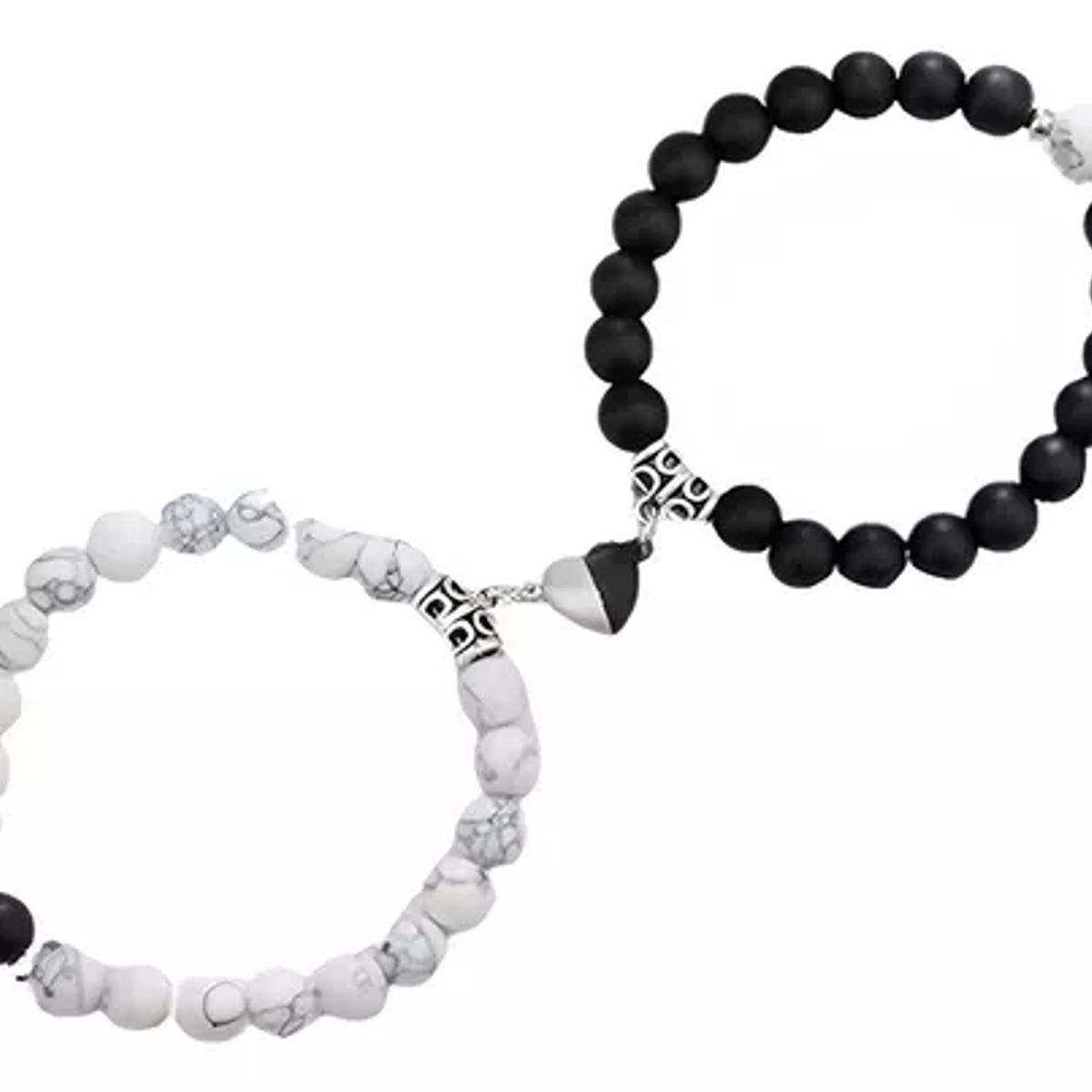 GENERICO - Pulseras Para Parejas Con Imán Corazón Regalo San Valentín