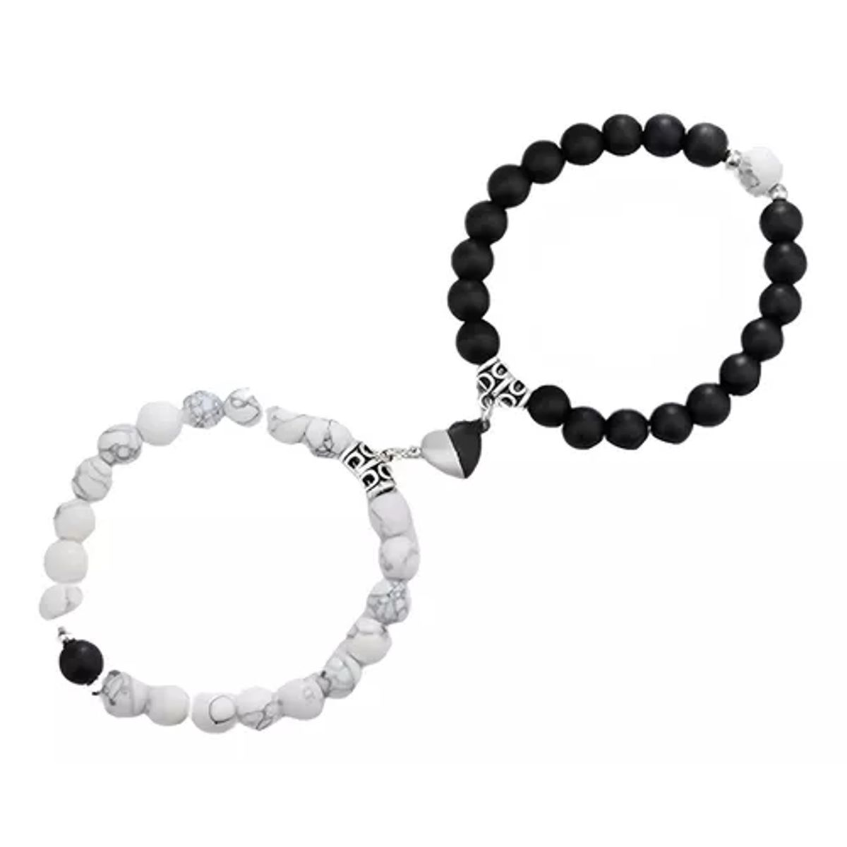 GENERICO - Pulseras Para Parejas Con Imán Corazón Regalo San Valentín