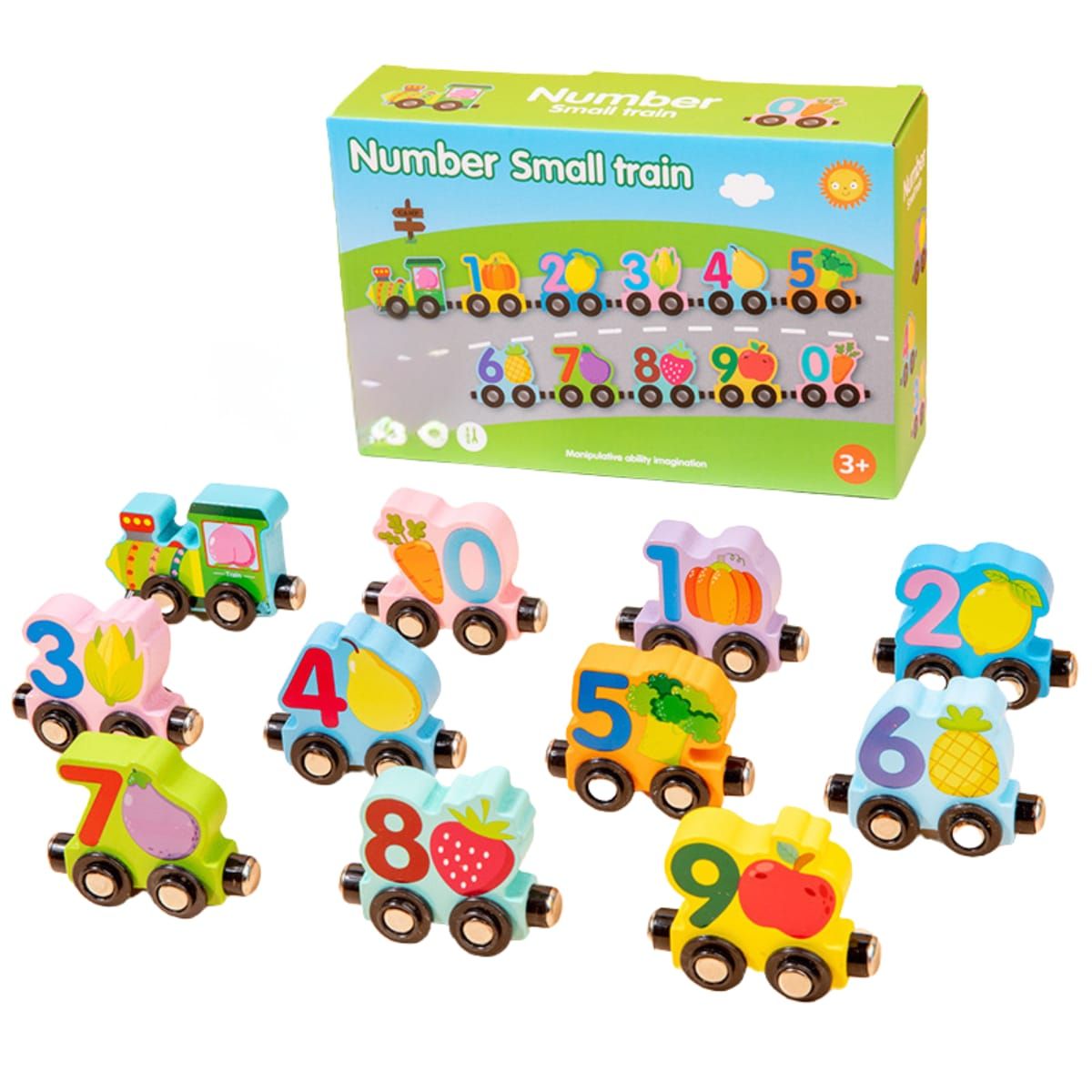 GENERICO - TREN DIDACTICO NUMEROS MAGNETICO FRUTAS