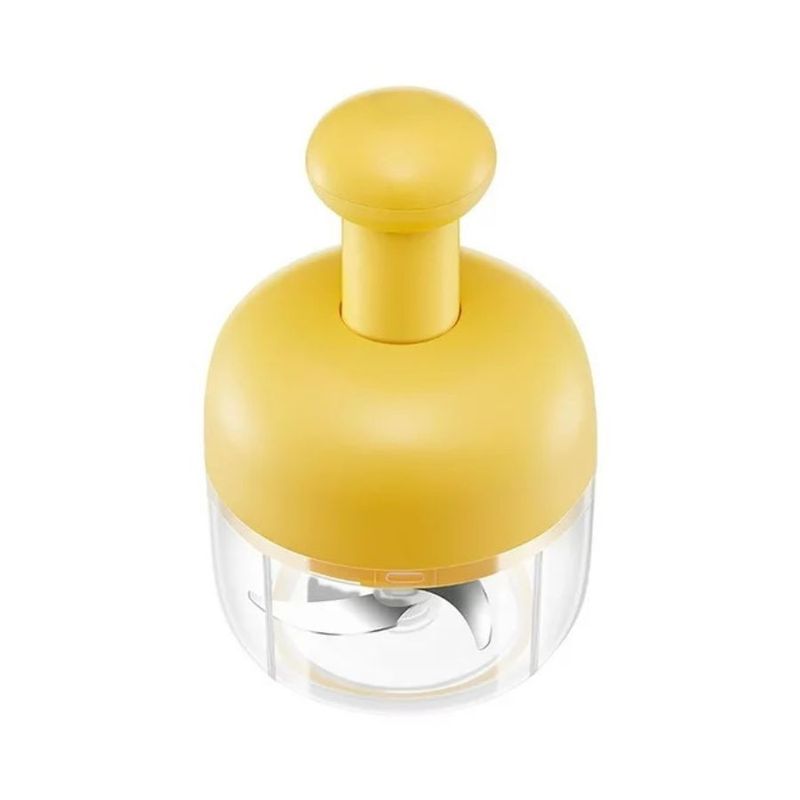GENERICO - Mini Picadora Triturador 300ml Manual Verduras Ajo Portátil