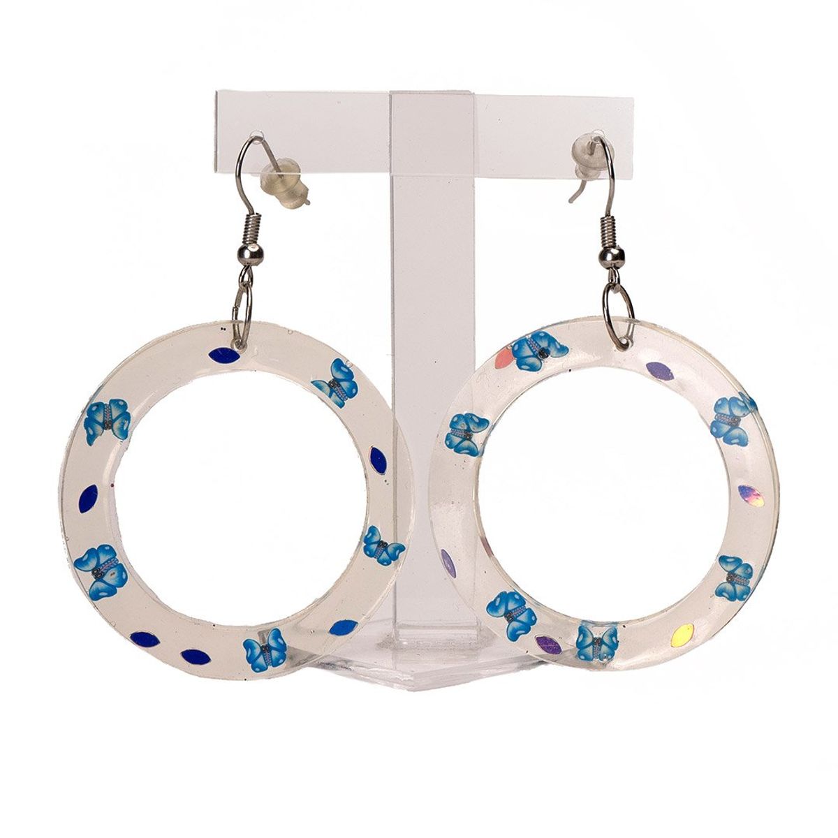 ZAMETA - Pendientes Diseño Mariposas Celeste Zameta By Lina