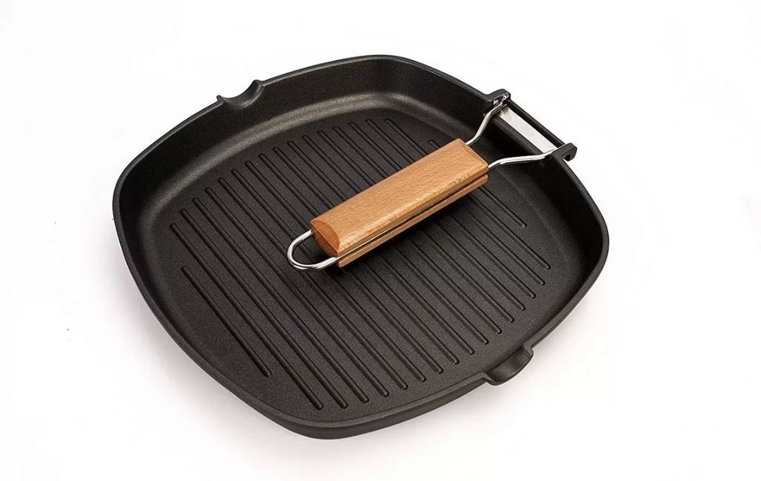 GENERICO Masterpan Non-stick Grill Pan Wooden 24cm