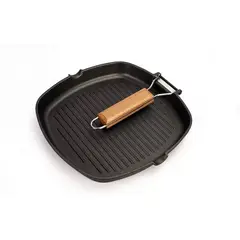 GENERICO - Masterpan Non-stick Grill Pan Wooden 24cm
