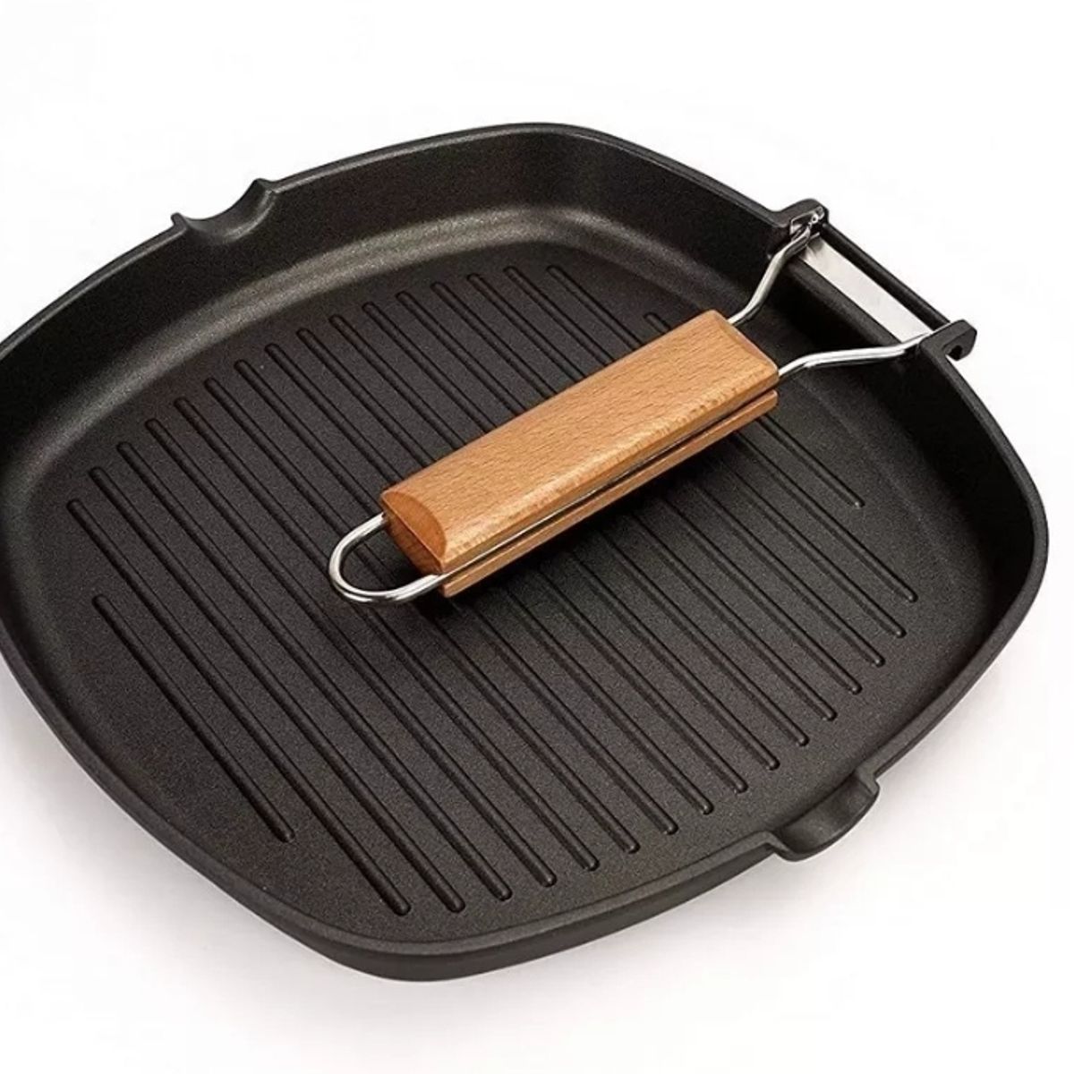 GENERICO - Masterpan Non-stick Grill Pan Wooden 20cm