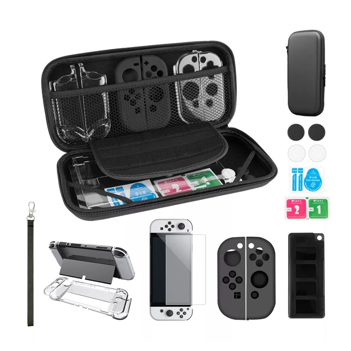 GENERICO - Estuche Protector Accesorios Nintendo Switch Oled