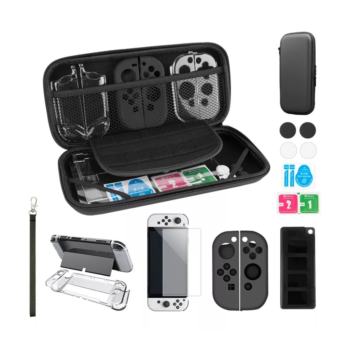 GENERICO - Estuche Protector Accesorios Nintendo Switch Oled