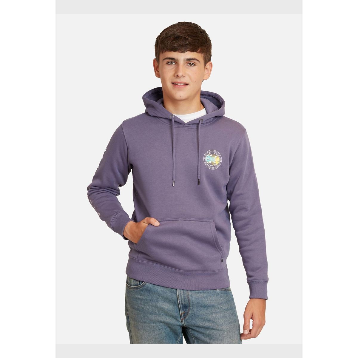 MAUI AND SONS - Poleron Vintage Gradient Morado Infantil Maui And Sons