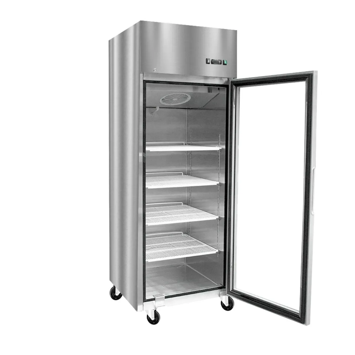 IMAHE - REFRIGERADOR ACERO INOX PUERTA VIDRIO SINGLE 700 LITROS IMAHE