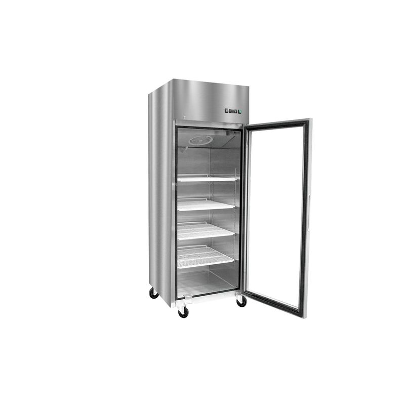 NORKALT - REFRIGERADOR ACERO INOX PUERTA VIDRIO SINGLE 700 LITROS NORKALT