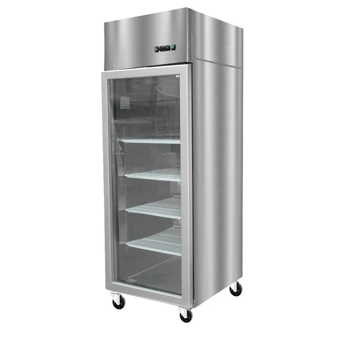IMAHE - REFRIGERADOR ACERO INOX PUERTA VIDRIO SINGLE 700 LITROS IMAHE
