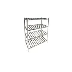 IMAHE - ESTANTERIA ACERO INOX TIPO REJILLA DE 120x60x155 cm