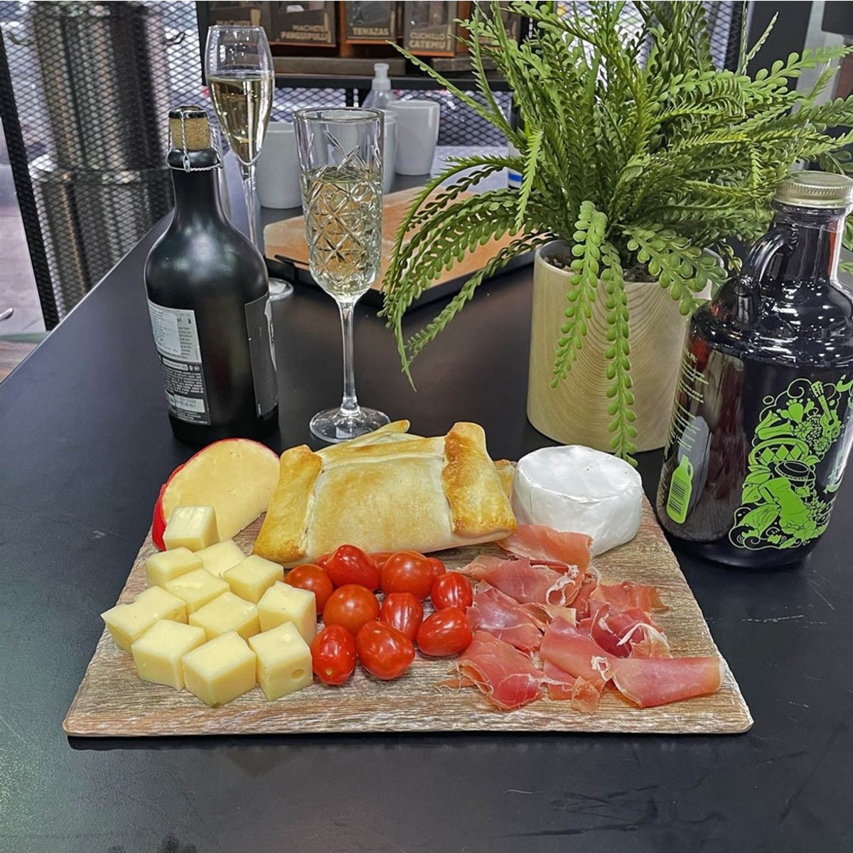 IMAHE - TABLA APERITIVO MELAMINA RECT 32X26X 1 CM MADERA IMAHE