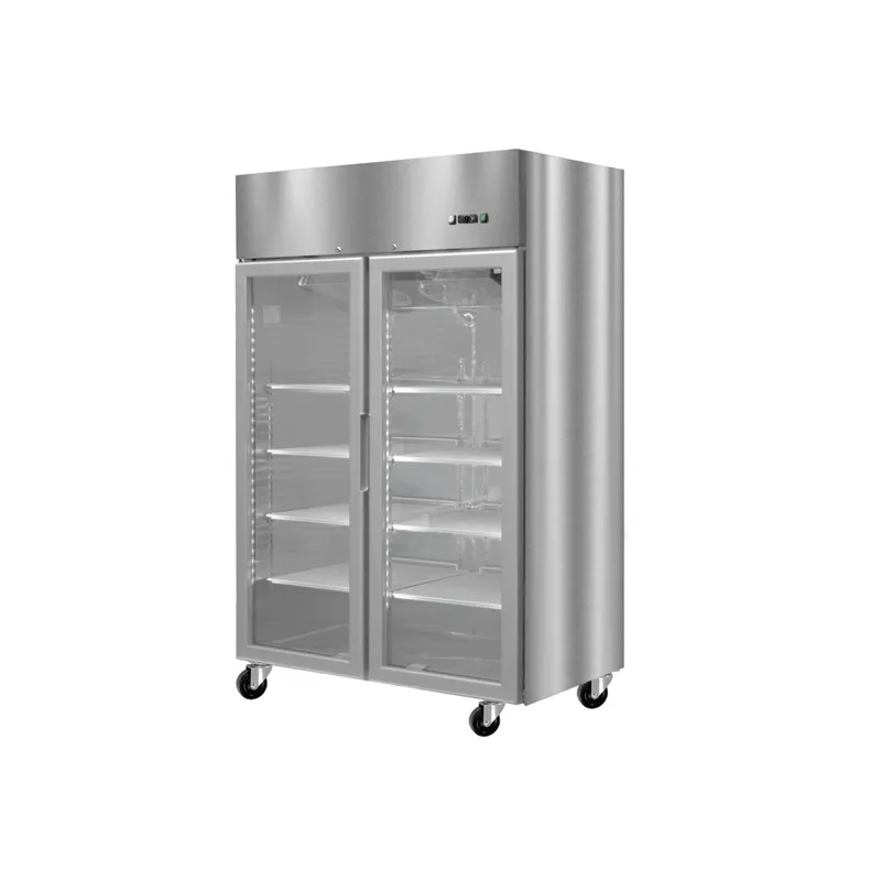 IMAHE - CONGELADOR ACERO INOX. 2 PUERTAS VIDRIO 1300 LITROS IMAHE