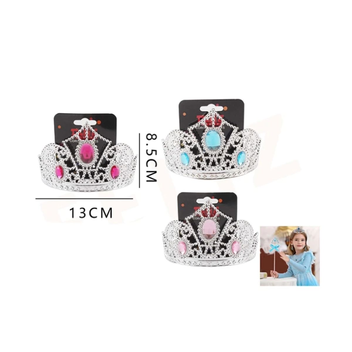 GENERICO - Corona Diamantes Accesorio Para Disfraz