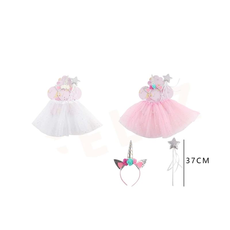 GENERICO - Set Disfraz Princesa Colores Surtidos