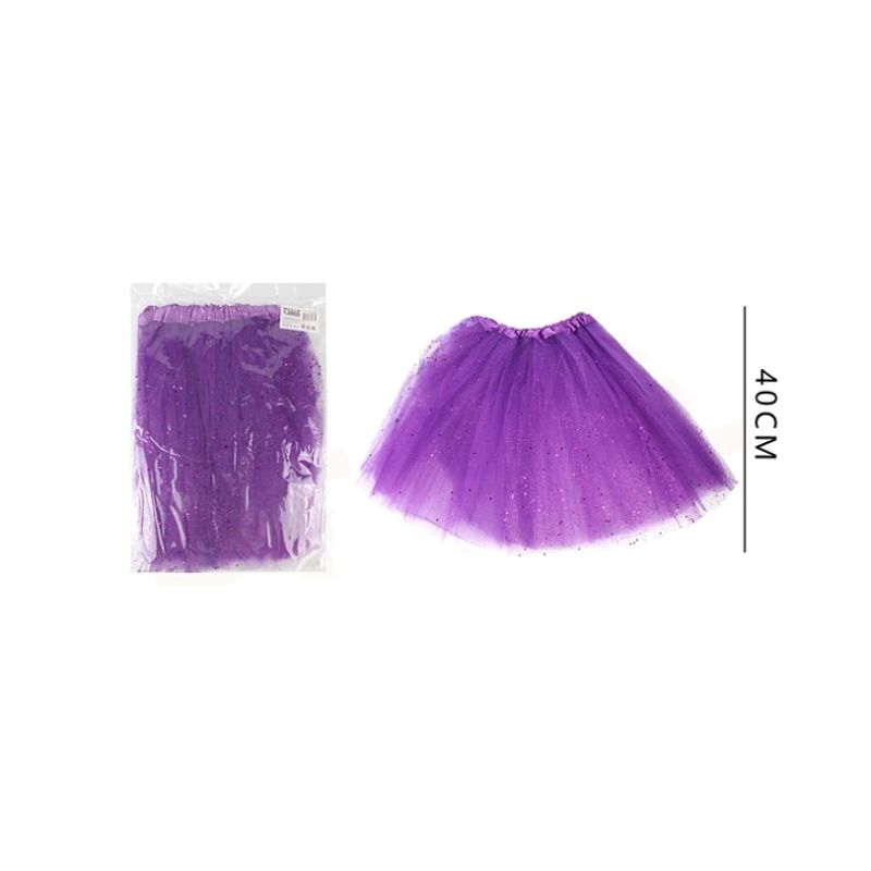 GENERICO - Tutu Morado Con Glitter 40Cm