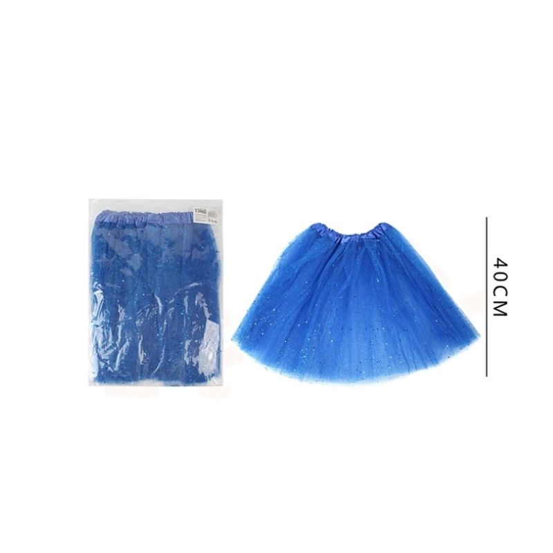 GENERICO - Tutu Azul Con Glitter 40Cm