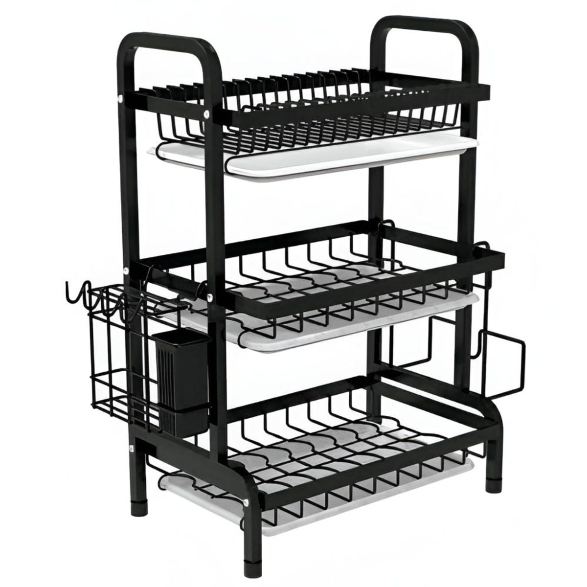 OEM - Escurridor de Loza Premium de 3 Niveles X X L BLACK