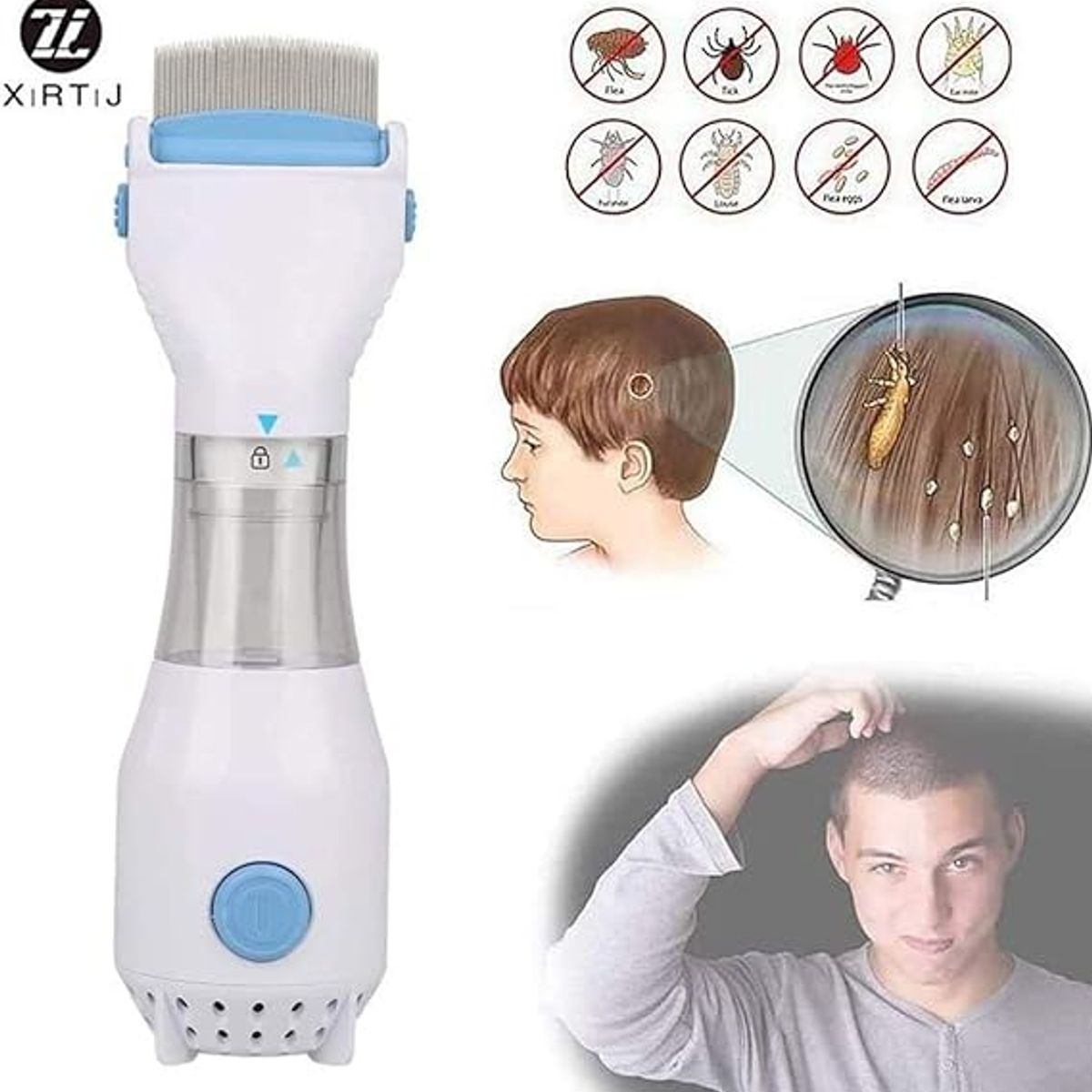 GENERICO - Aspirador de pelo para limpieza profesional de piojos