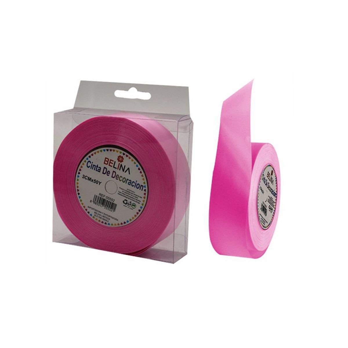 GENERICO - Cinta De Regalo Rosa Rollo 3cmx50m