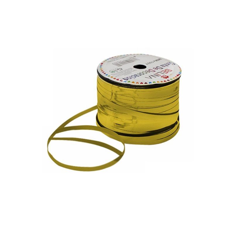 GENERICO - Cinta De Rollo Metalica Oro 5mmx100m