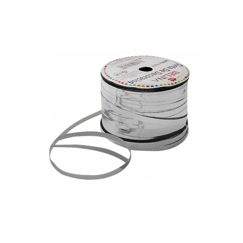 GENERICO - Cinta De Rollo Metalica Plata 5mmx100m