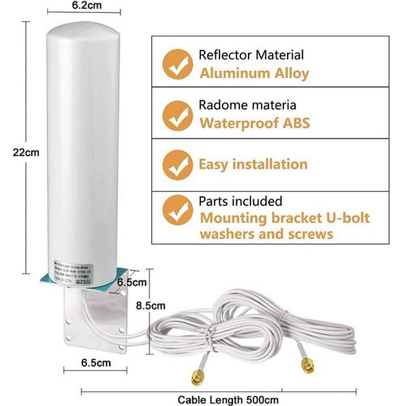 GENERICO - 12dbi 3g Antena Externa 4g Antena Módem Router Exterior