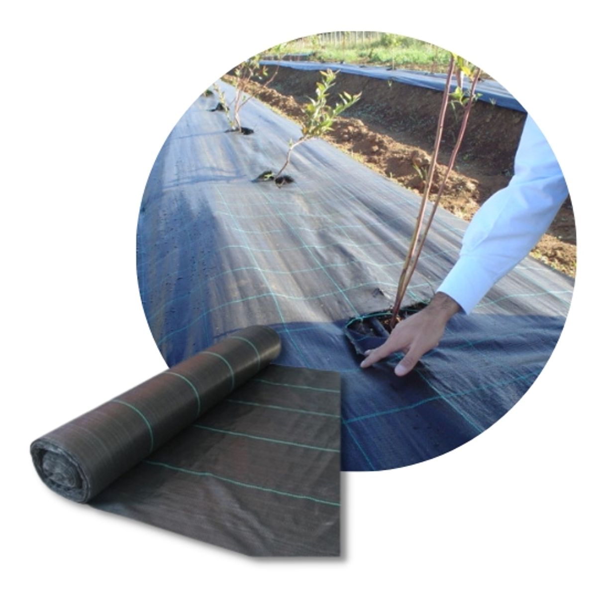 GENERICO - Malla Antimaleza 1.20 De Ancho X 1mts De Largo, Cubre Suelo
