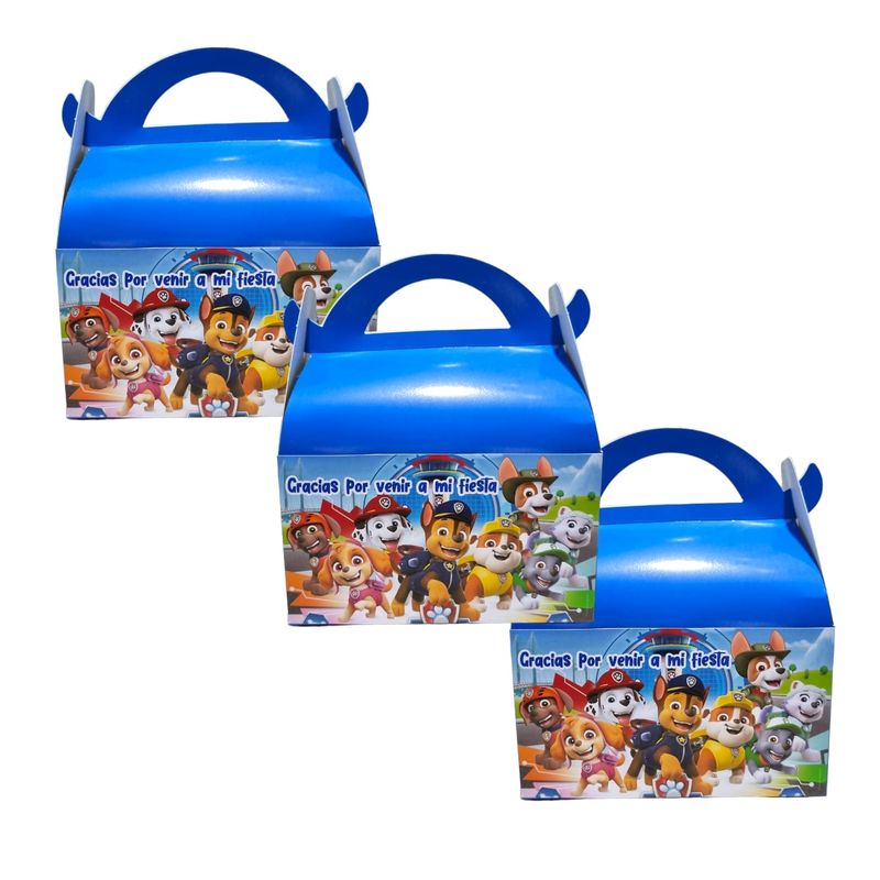 GENERICO - Cajas para Dulces o Sorpresa Paw Patrol 12 unidades
